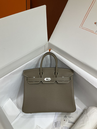 H**mes BIRKIN Silver 25 30 35