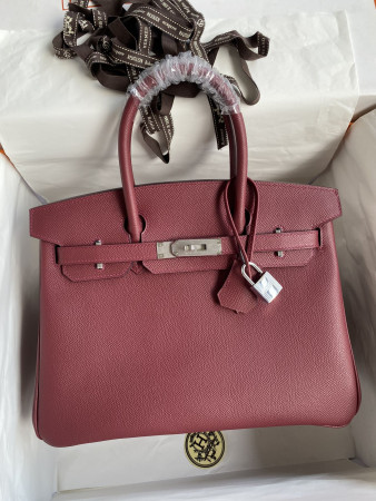 H**mes BIRKIN Silver 25 30 35