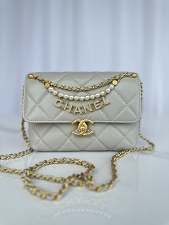 Ch*el mini flap bag 19x12.5x8cm