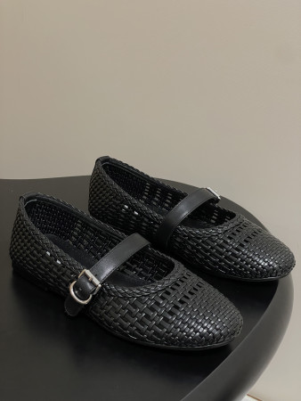 ua alaïa hollow woven mary jane flats(cusT0mized size 7-10 days production time)