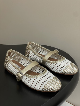 ua alaïa hollow woven mary jane flats(cusT0mized size 7-10 days production time)