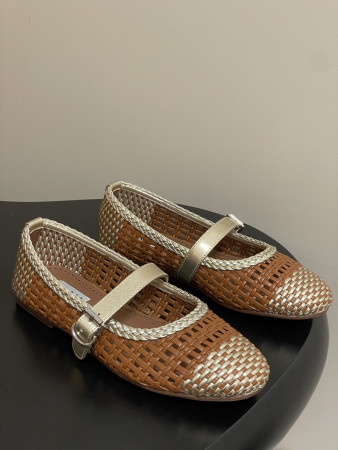 ua alaïa hollow woven mary jane flats(cusT0mized size 7-10 days production time)