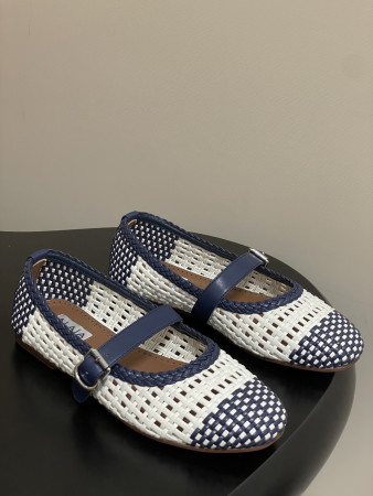 ua alaïa hollow woven mary jane flats(cusT0mized size 7-10 days production time)