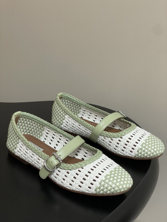 ua alaïa hollow woven mary jane flats(cusT0mized size 7-10 days production time)
