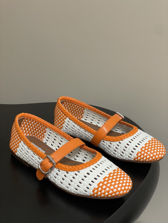 ua alaïa hollow woven mary jane flats(cusT0mized size 7-10 days production time)