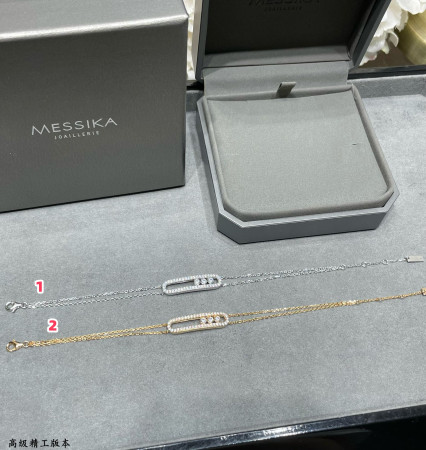 Mes1kaa double layer full di*m*nd moving bracelet