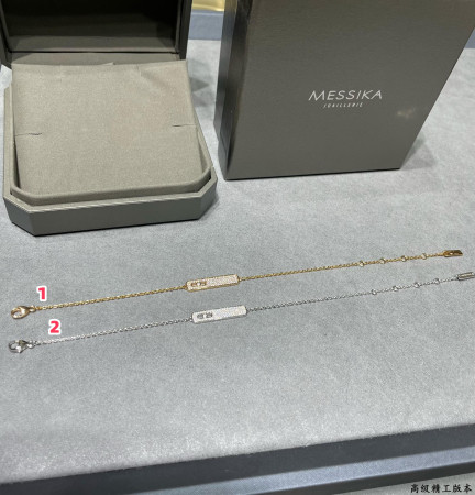 Mes1kaa long bar full di*m*nd bracelet