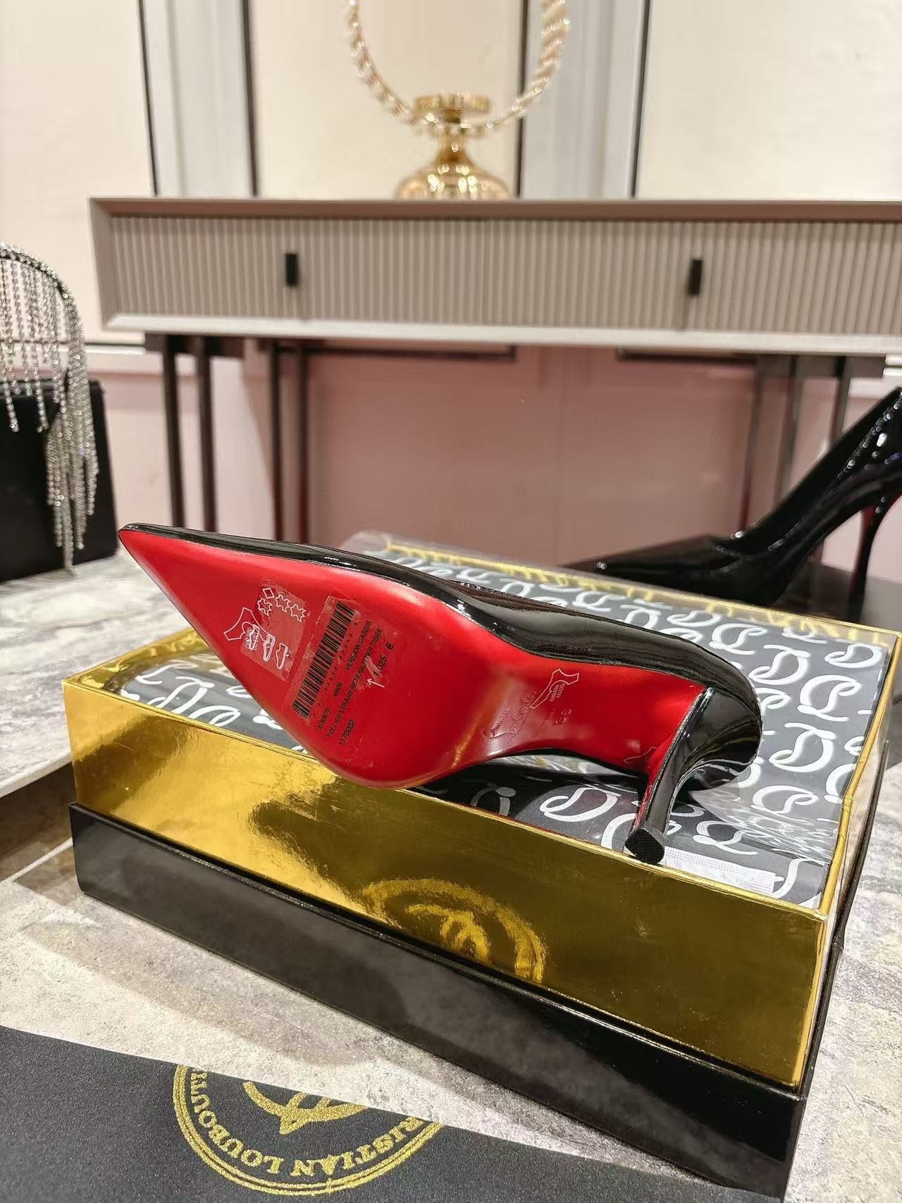 ua ch**an louboutin cl red-botT0m shoes 10cm heel