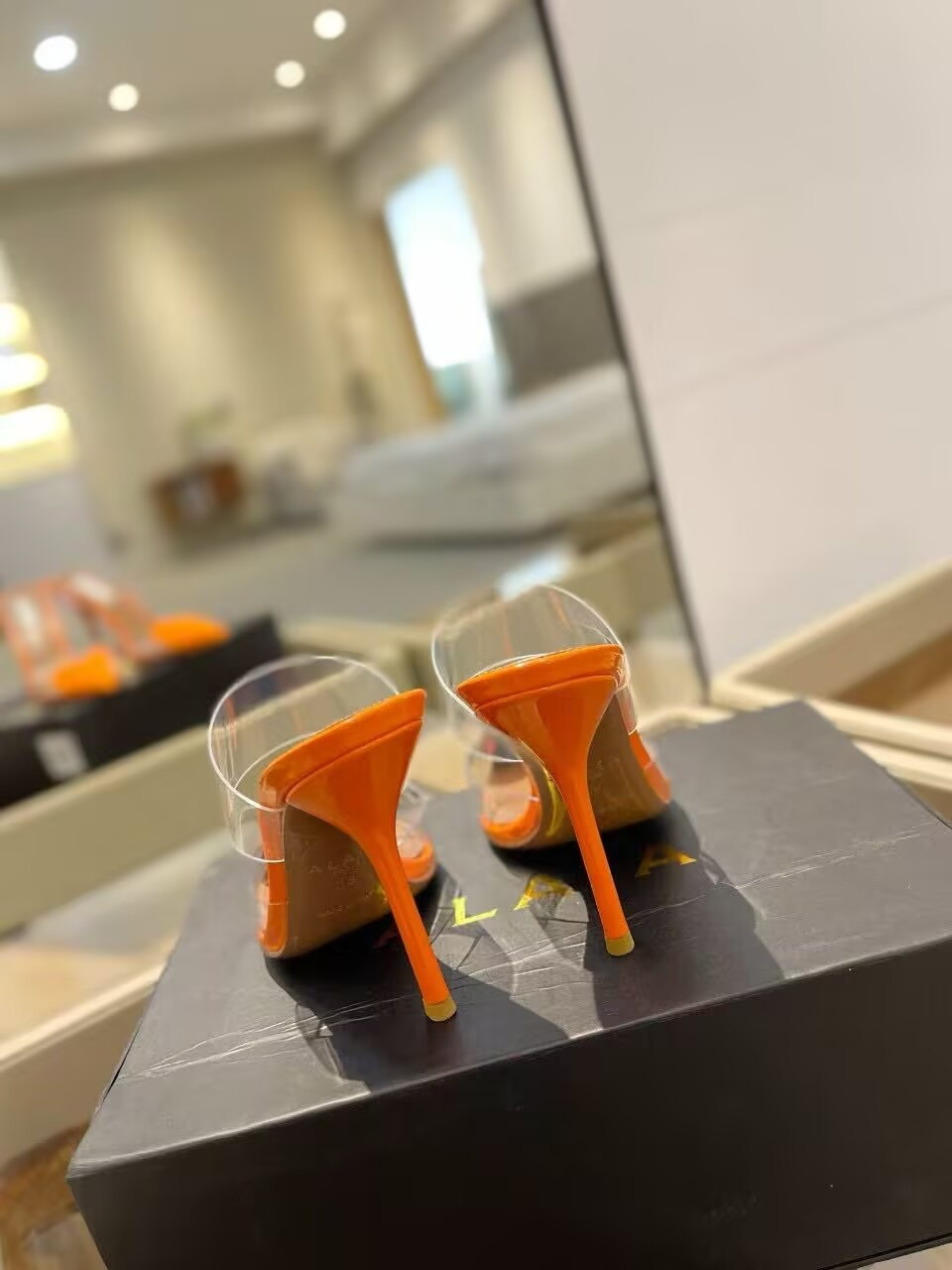 UA A1a1a Le Coeur Mule Heart-Toe Slingback Pump 10.5cm Heel