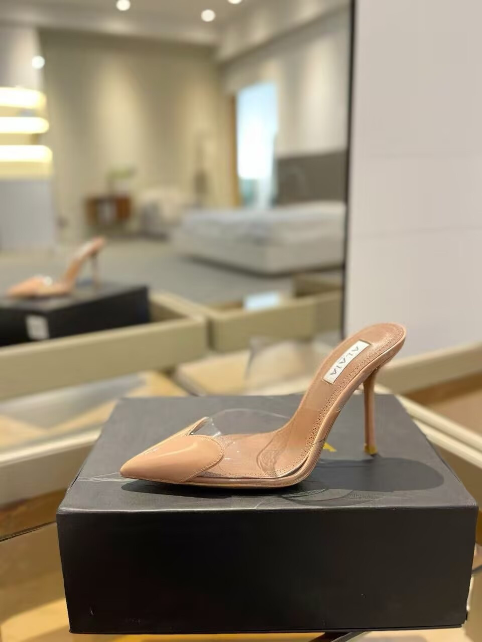 UA A1a1a Le Coeur Mule Heart-Toe Slingback Pump 10.5cm Heel