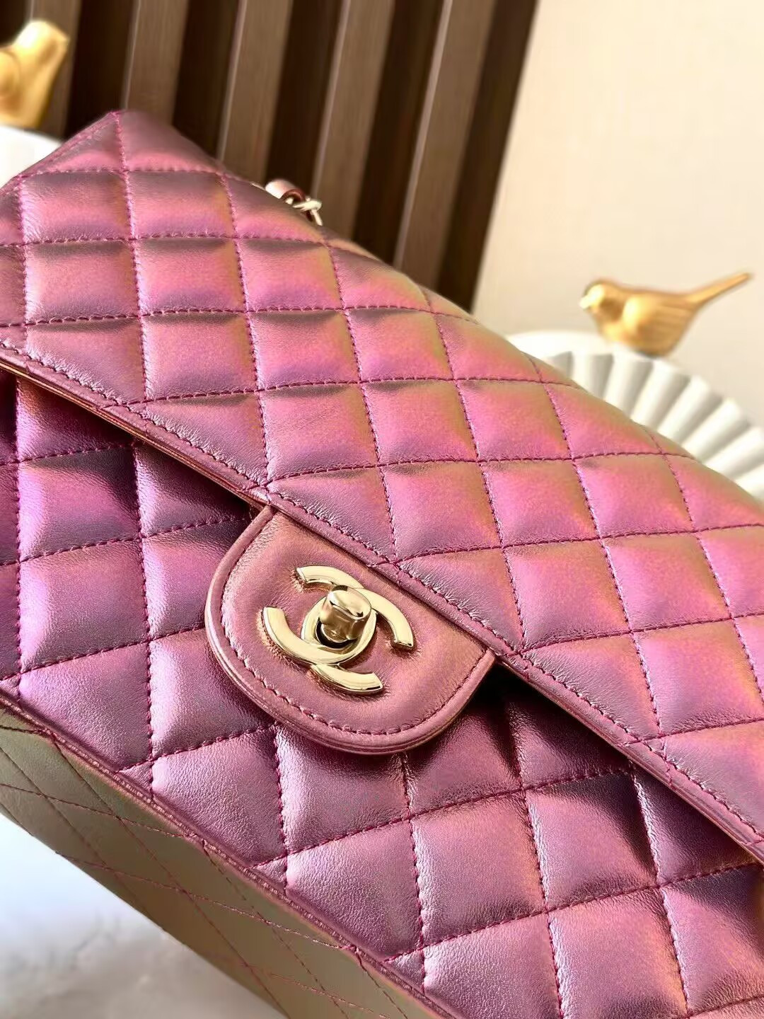 Ch*el classic flap handbag cf 25.5x15x6cm
