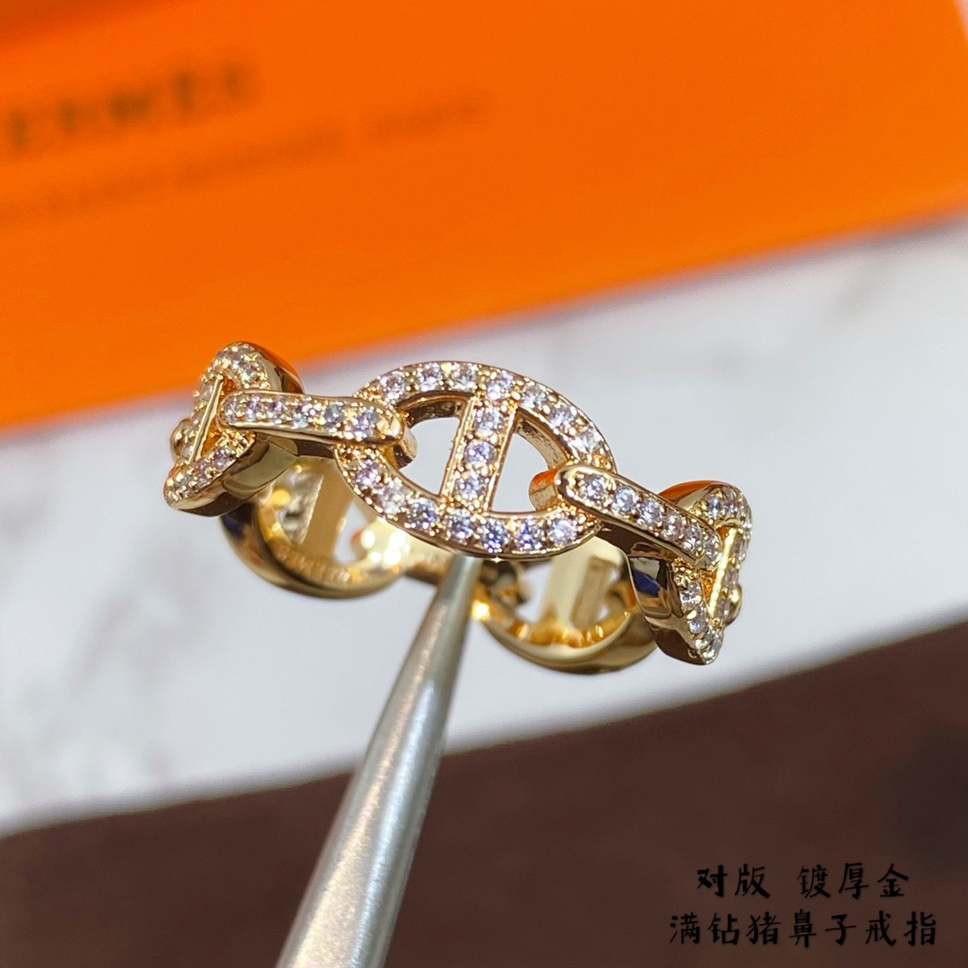 H**me5 fully di*m*nd-encrusted collier de chien ring