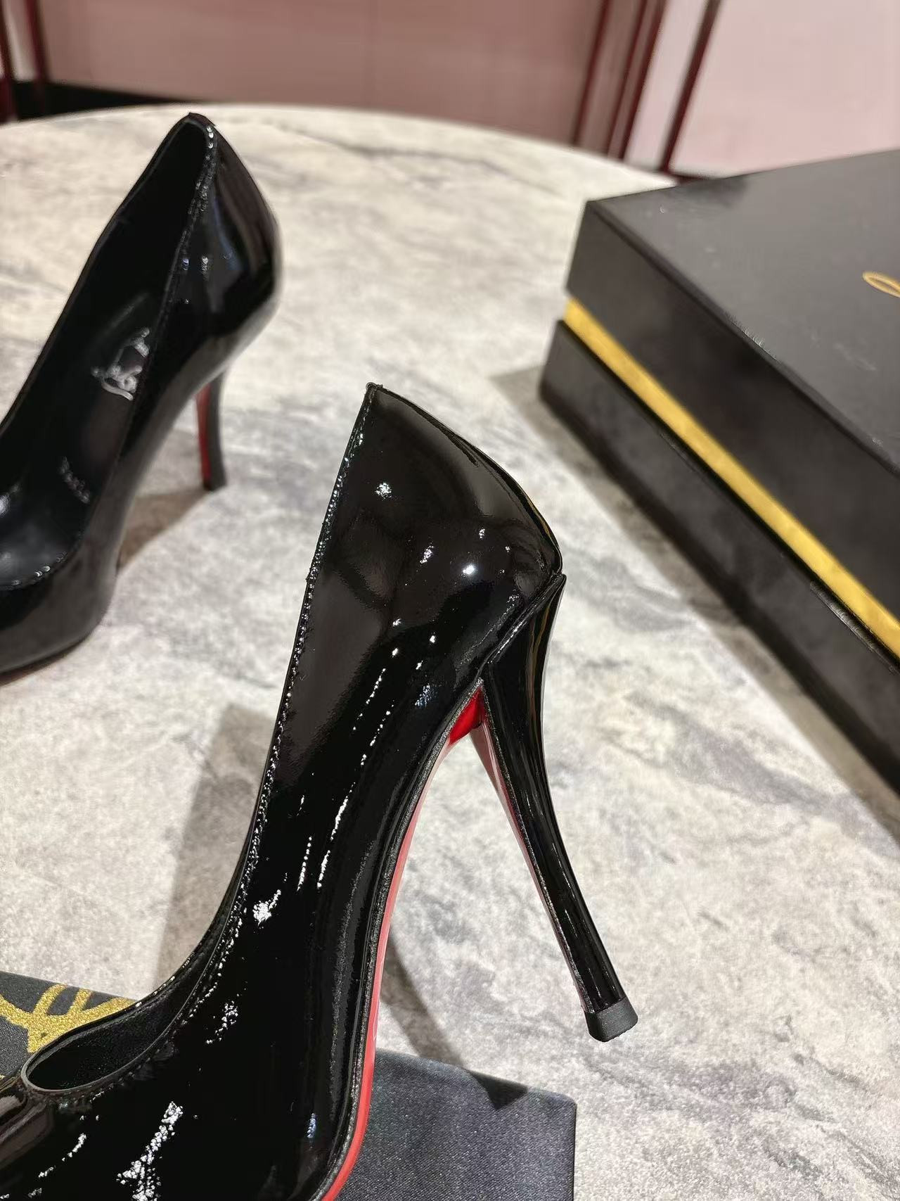 ua ch**an louboutin cl red-botT0m shoes 10cm heel