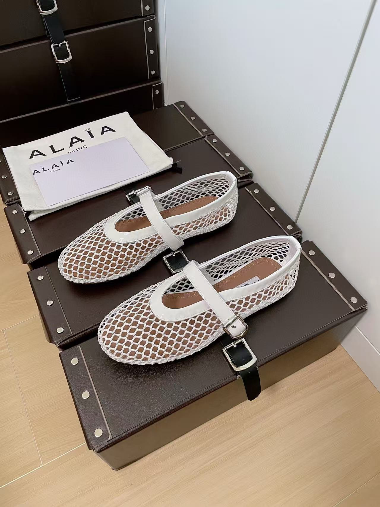 UA A1a1a BALLET FLATS IN FISHNET