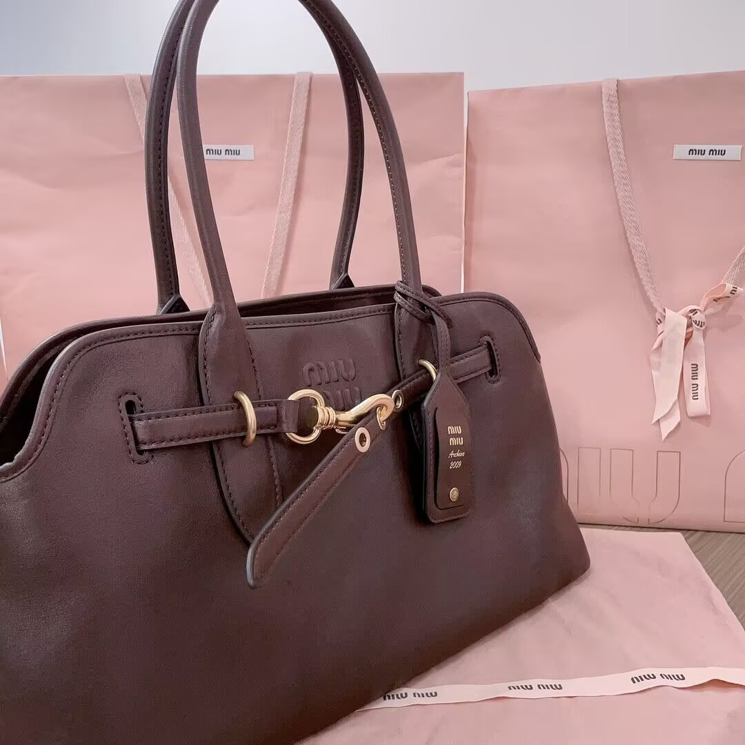 M1v M1v aventure nappa leather bag 22.5x44x14.5cm