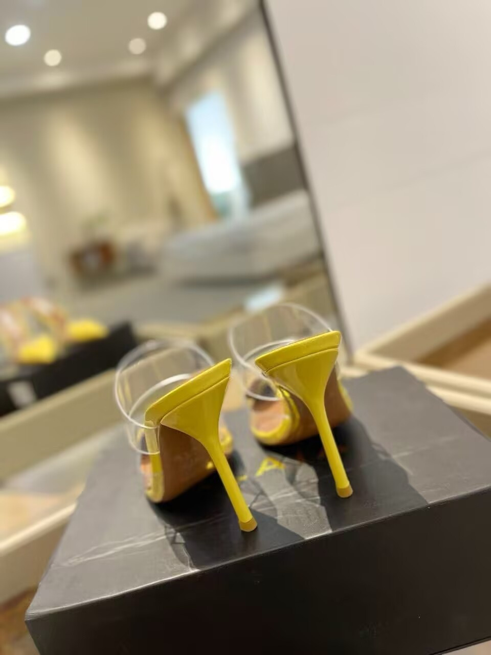 UA A1a1a Le Coeur Mule Heart-Toe Slingback Pump 10.5cm Heel