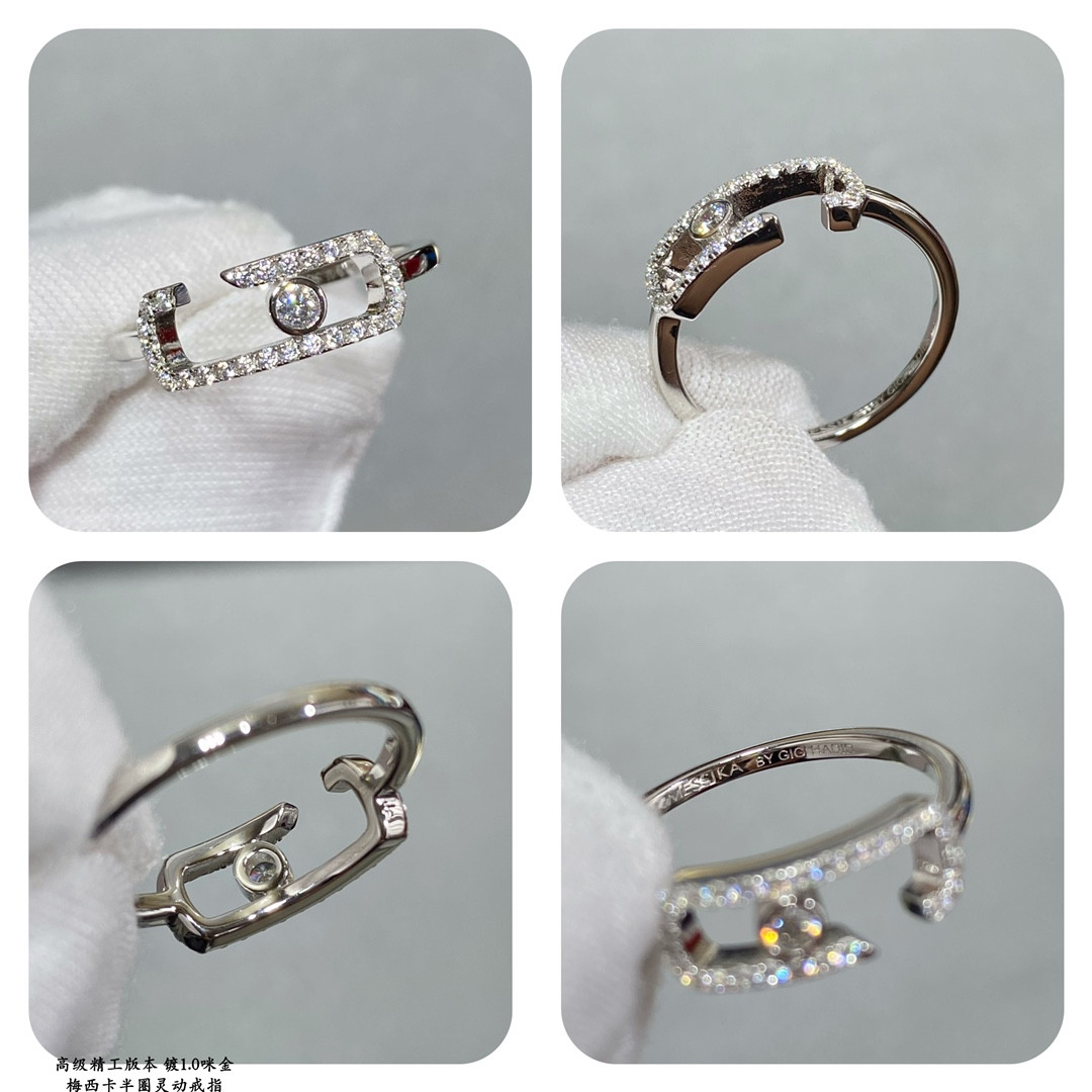 Mes1kaa half circle moving ring