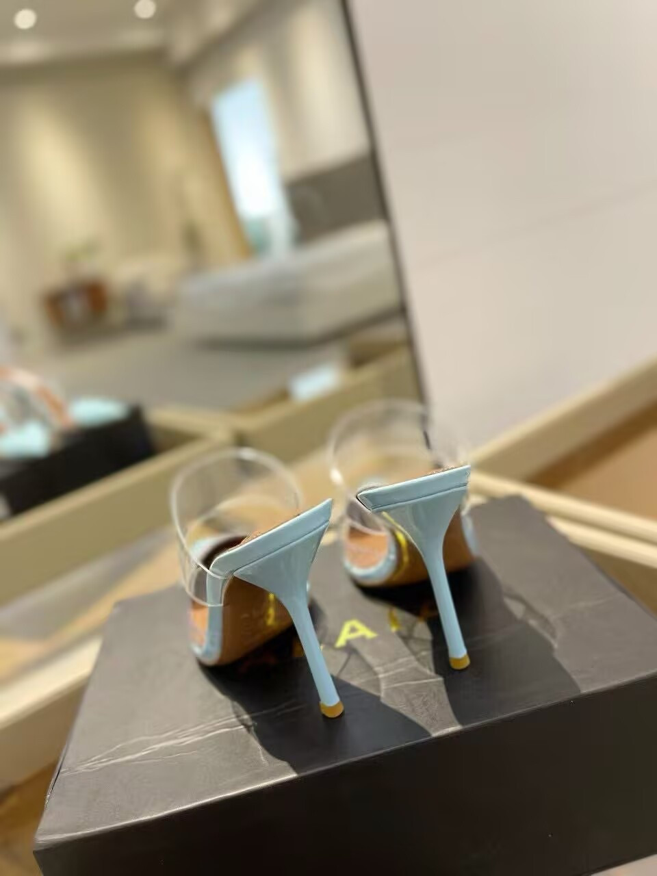 UA A1a1a Le Coeur Mule Heart-Toe Slingback Pump 10.5cm Heel