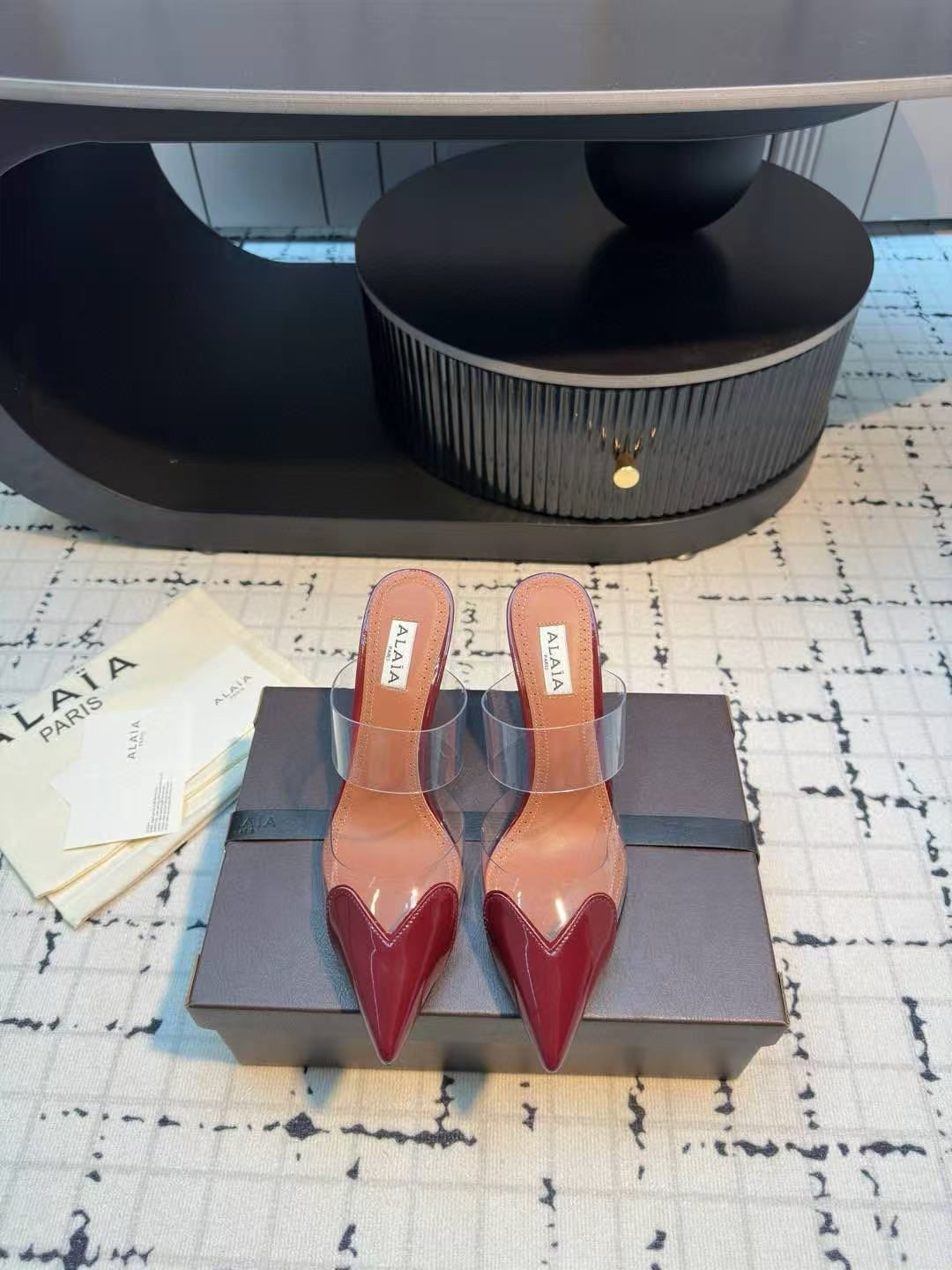 UA A1a1a Le Coeur Mule Heart-Toe Slingback Pump 10.5cm Heel