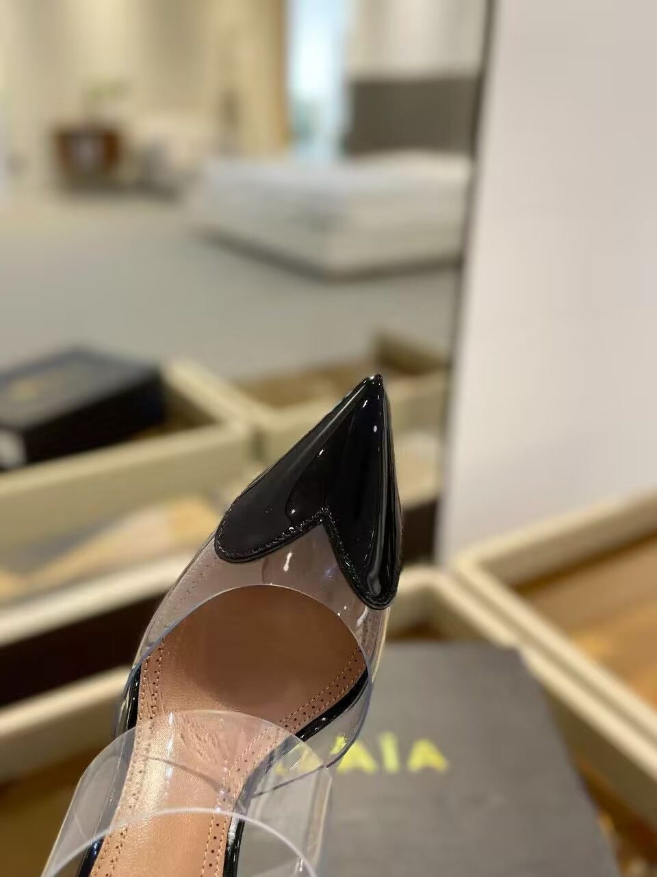 UA A1a1a Le Coeur Mule Heart-Toe Slingback Pump 10.5cm Heel