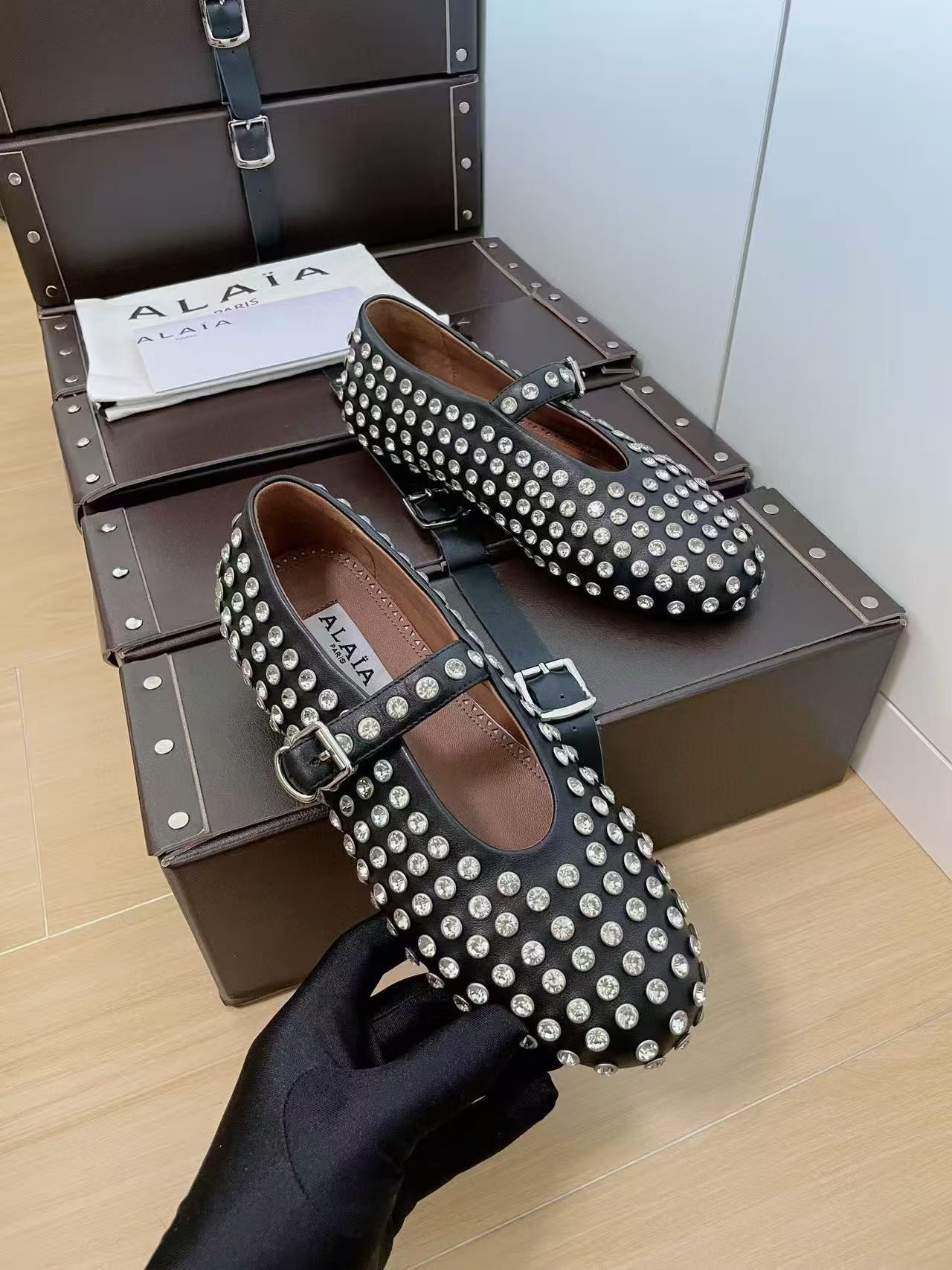 UA A1a1a STRASS BALLET FLATS