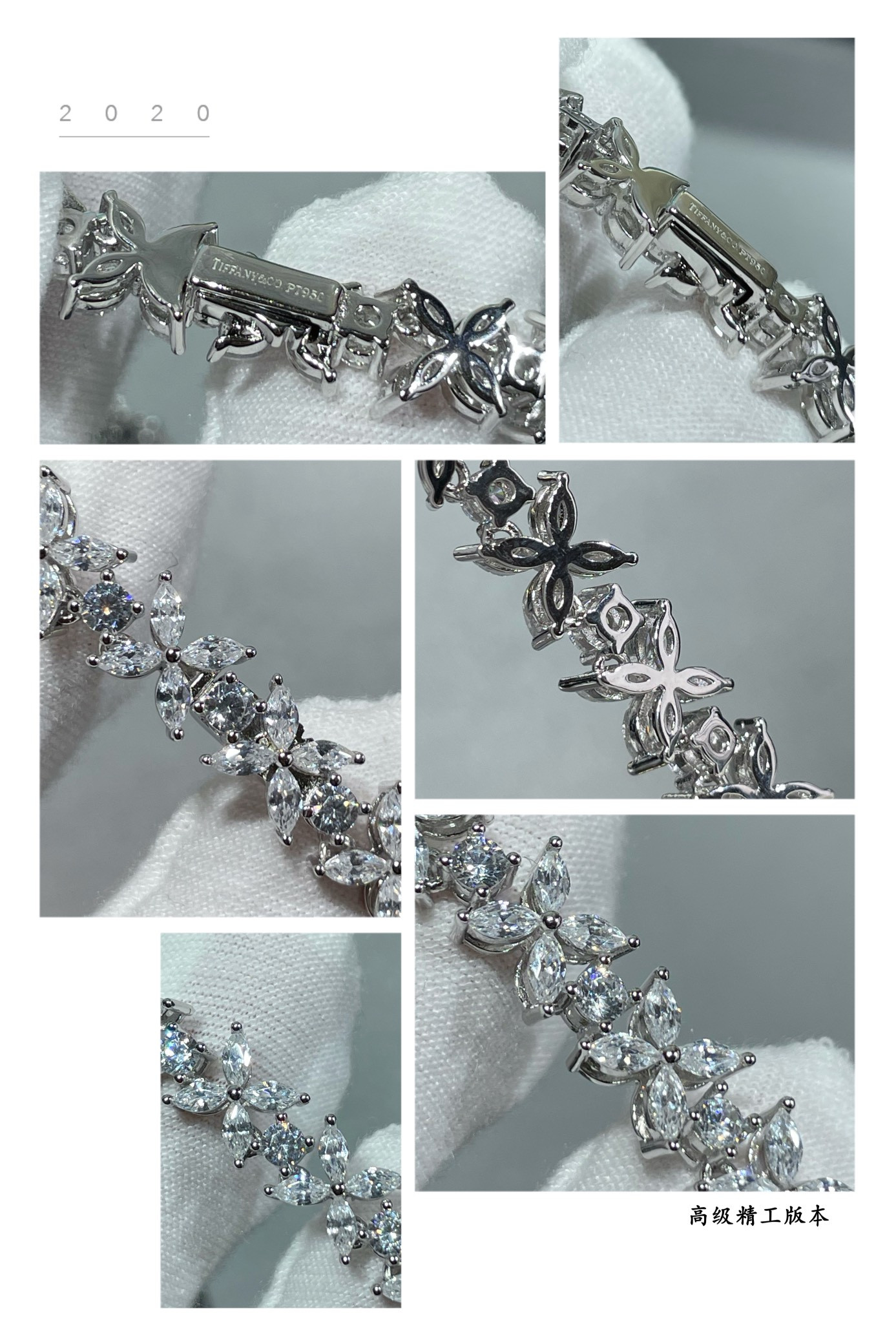 t*f*ny & co. full Di*m*nd marquise necklace ag925