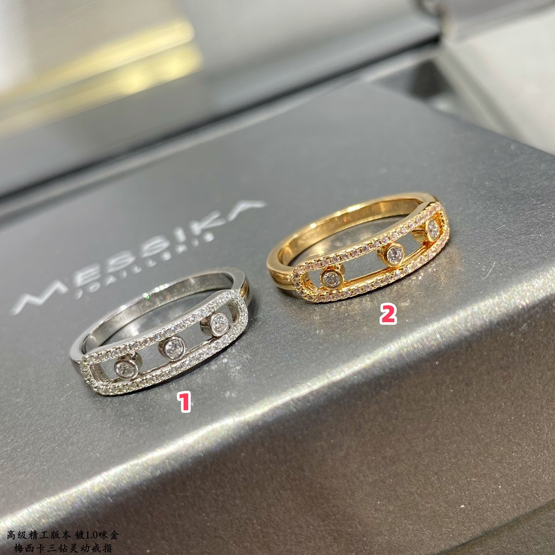 Mes1kaa three di*m*nd moving ring