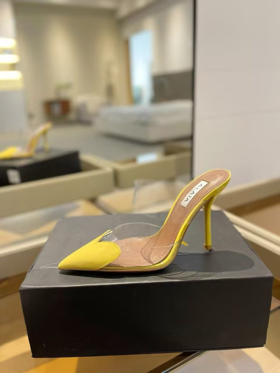 UA A1a1a Le Coeur Mule Heart-Toe Slingback Pump 10.5cm Heel