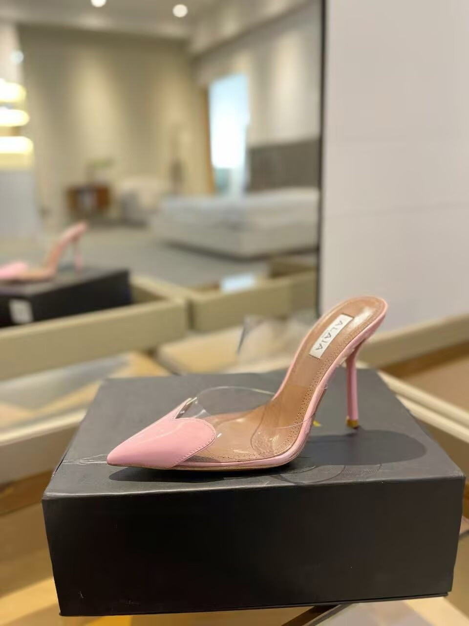UA A1a1a Le Coeur Mule Heart-Toe Slingback Pump 10.5cm Heel
