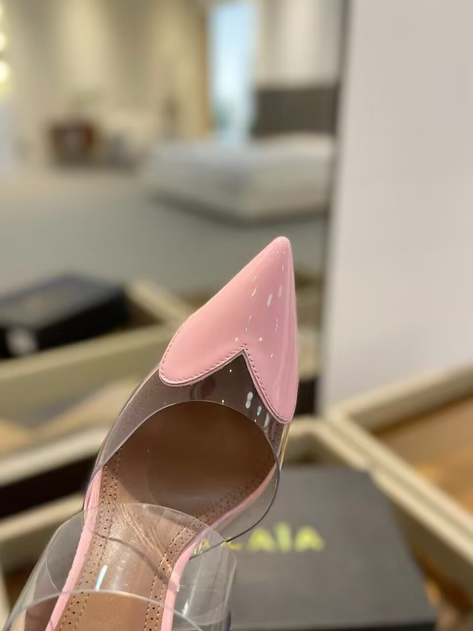 UA A1a1a Le Coeur Mule Heart-Toe Slingback Pump 10.5cm Heel