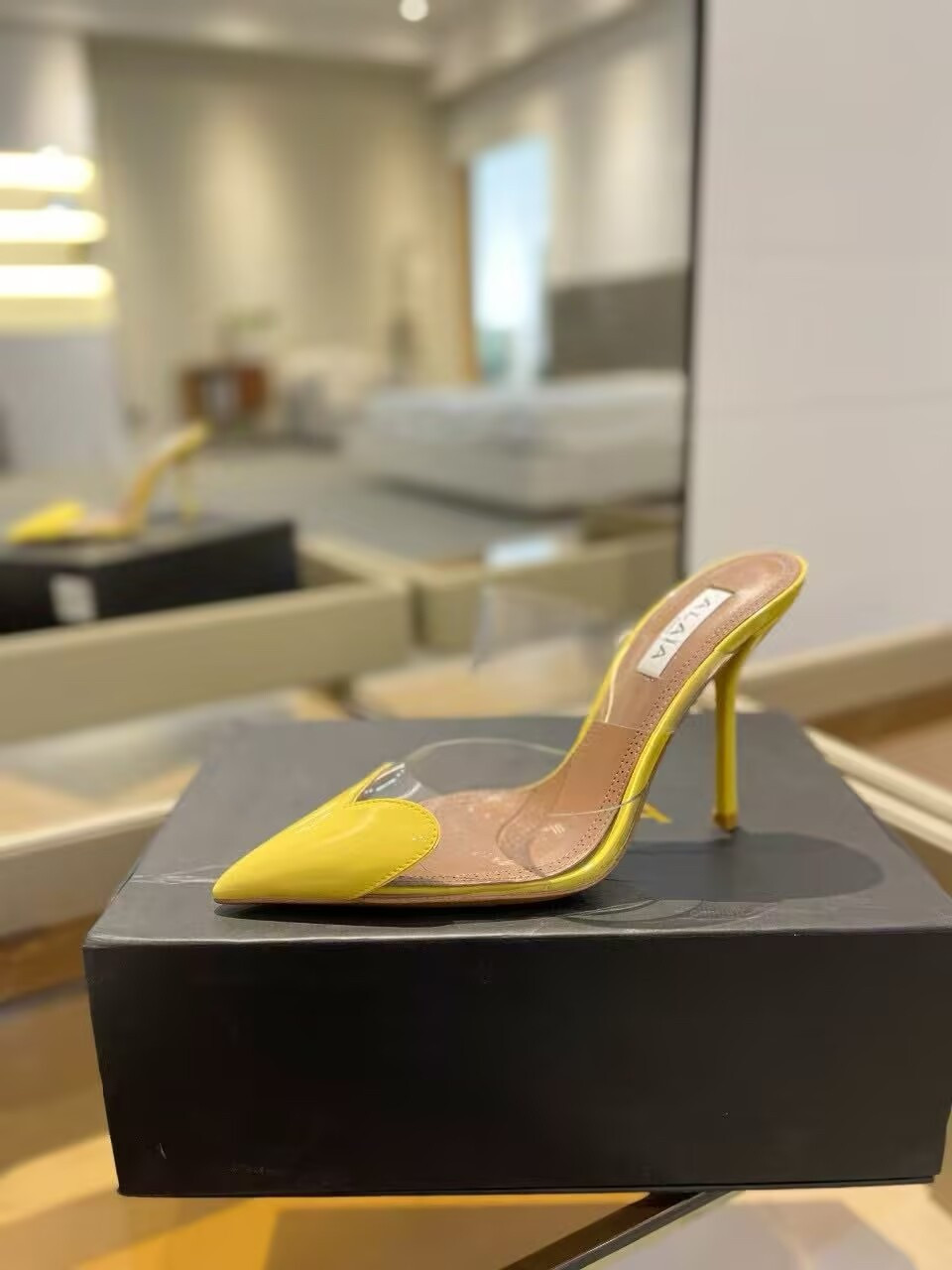 UA A1a1a Le Coeur Mule Heart-Toe Slingback Pump 10.5cm Heel