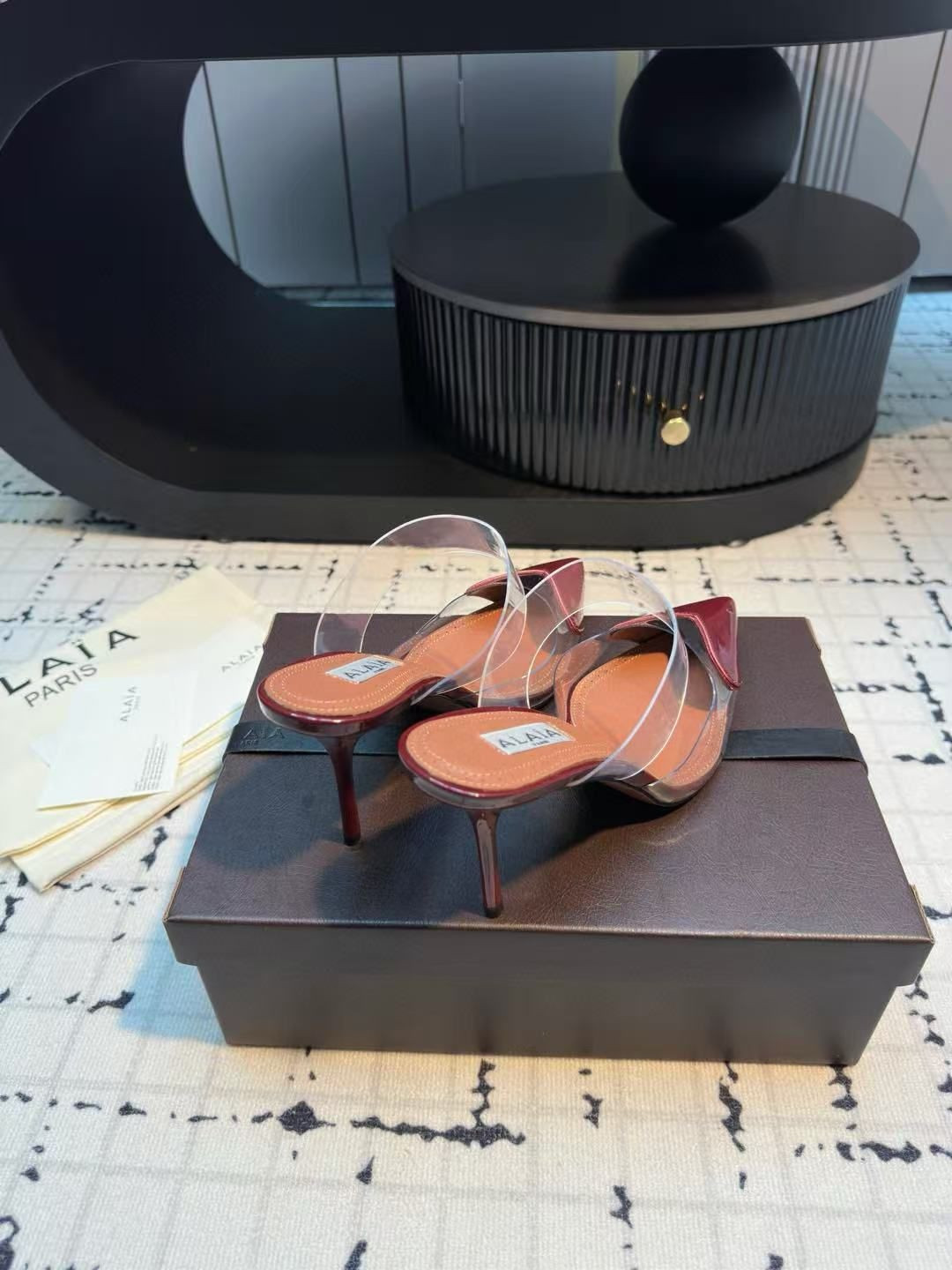 UA A1a1a Le Coeur Mule Heart-Toe Slingback Pump 10.5cm Heel
