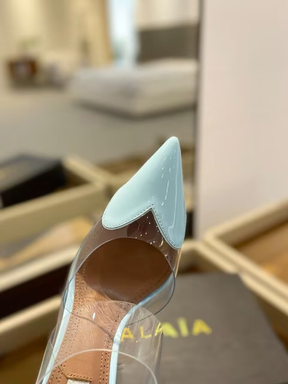 UA A1a1a Le Coeur Mule Heart-Toe Slingback Pump 10.5cm Heel