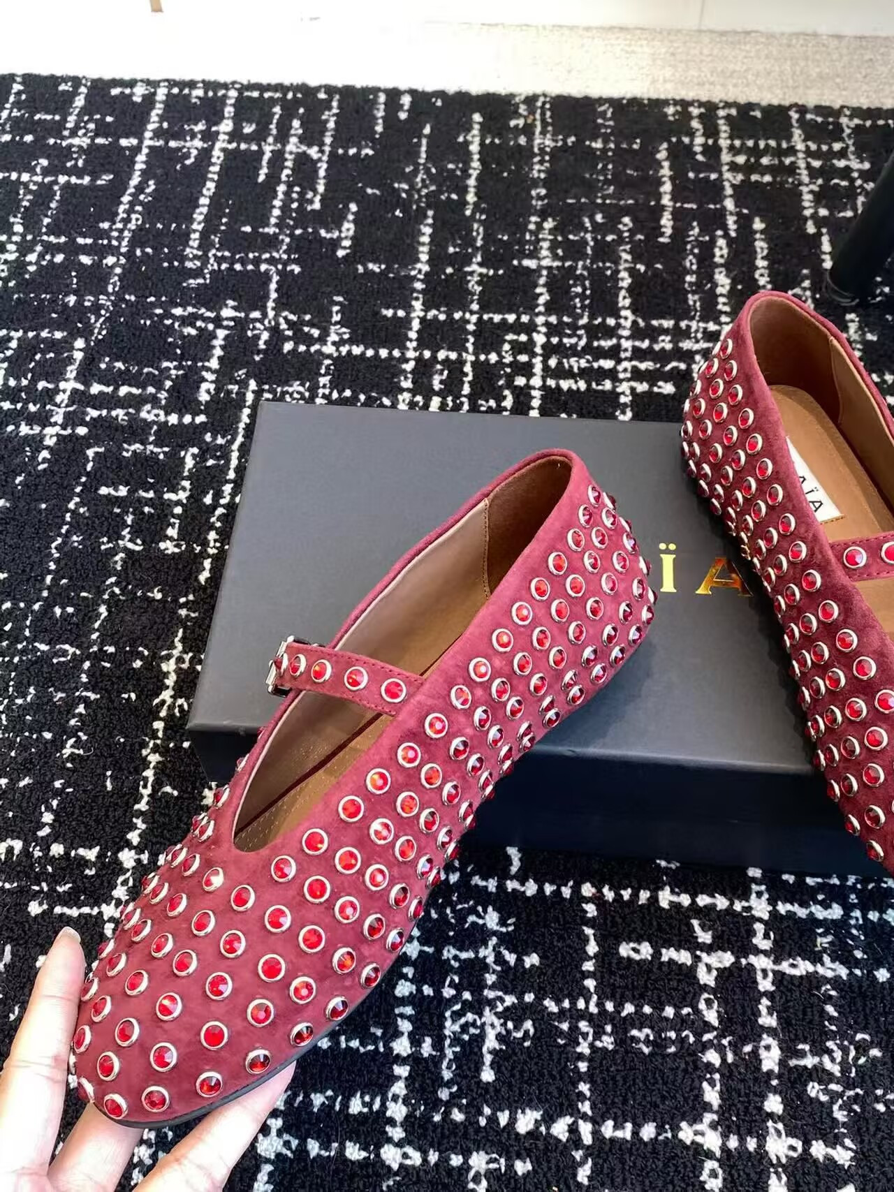 UA A1a1a STRASS BALLET FLATS