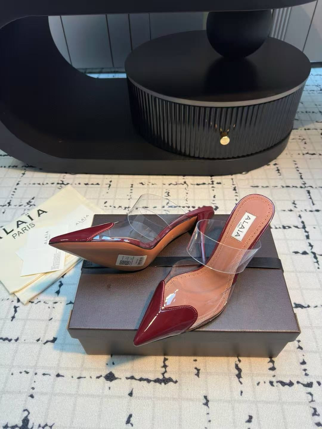 UA A1a1a Le Coeur Mule Heart-Toe Slingback Pump 10.5cm Heel