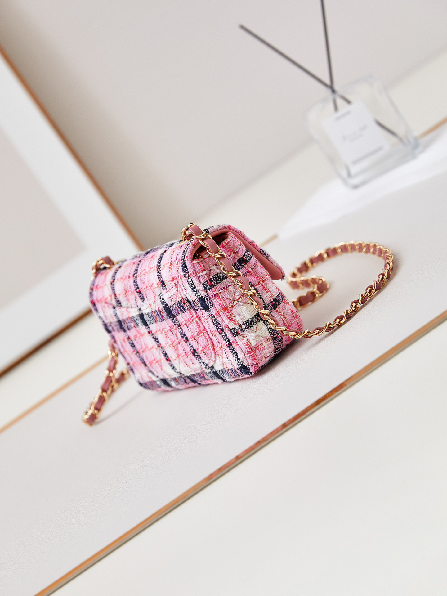 Ch*el mini classic handbag 12 × 20 × 6 cm