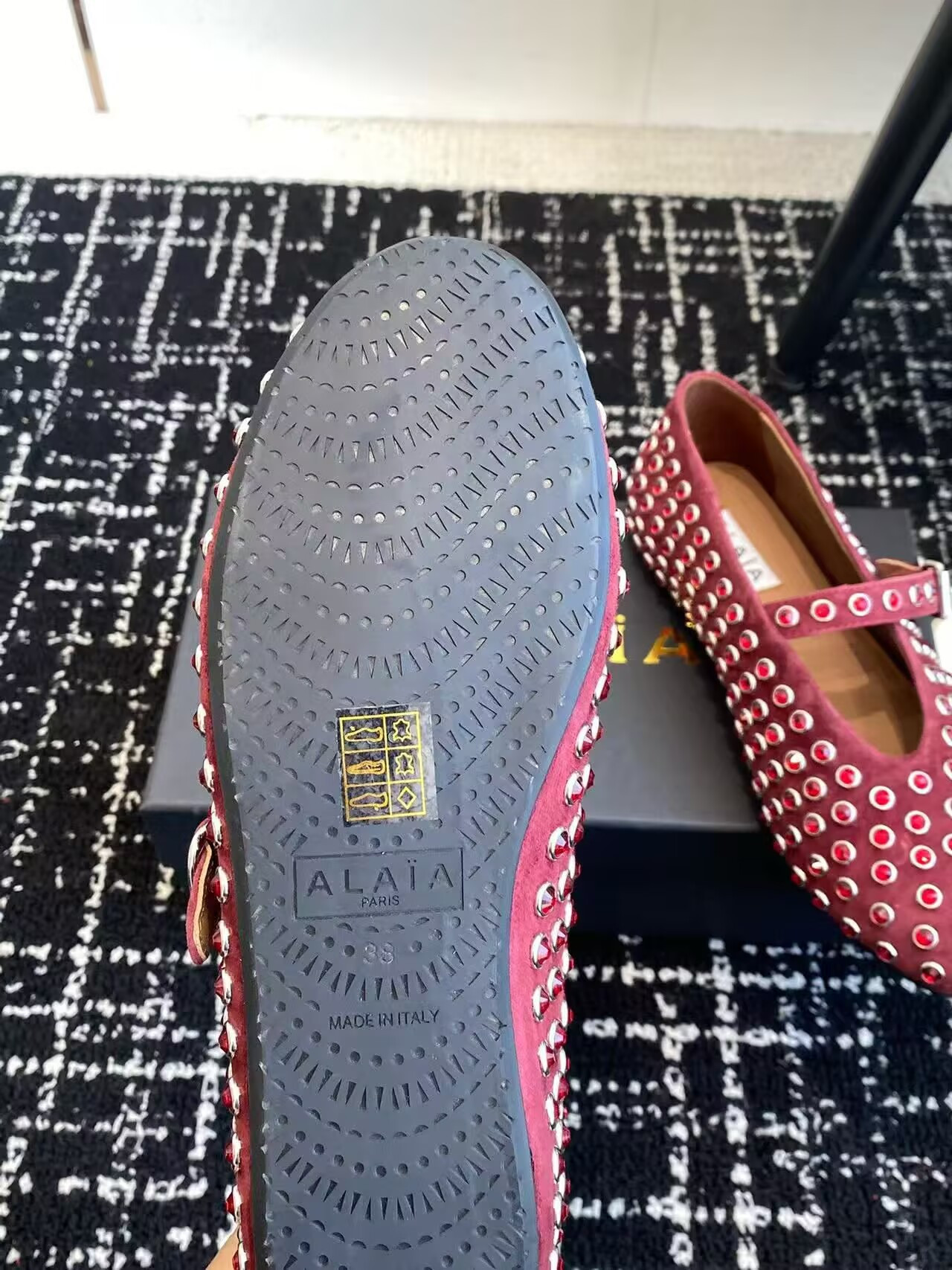 UA A1a1a STRASS BALLET FLATS