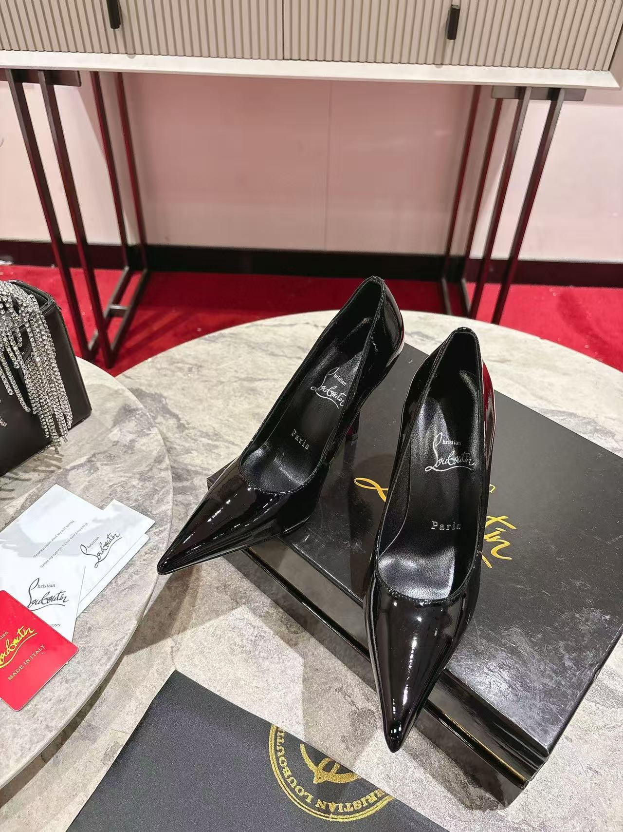 ua ch**an louboutin cl red-botT0m shoes 10cm heel