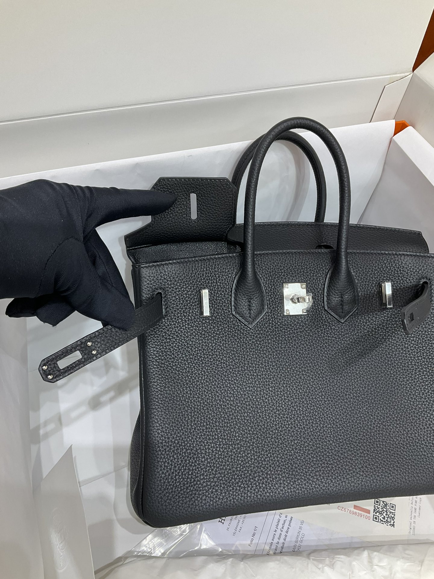 H**mes BIRKIN Silver 25 30 35