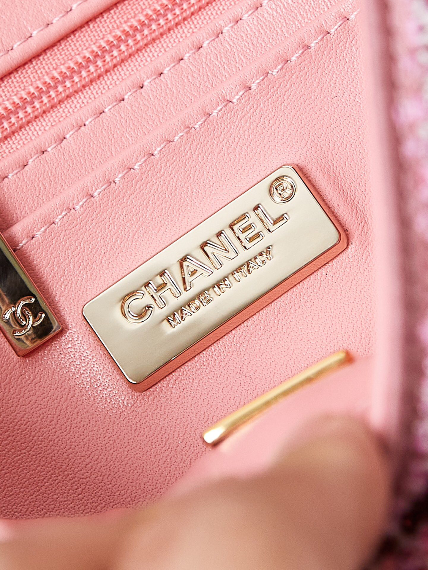 Ch*el mini cf rose gold hardware 20x15x7cm
