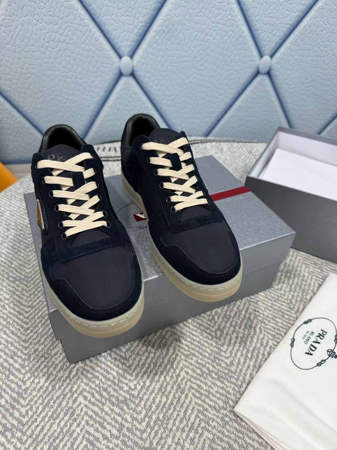 ua Pra*a downtown re-nylon and suede sneakers