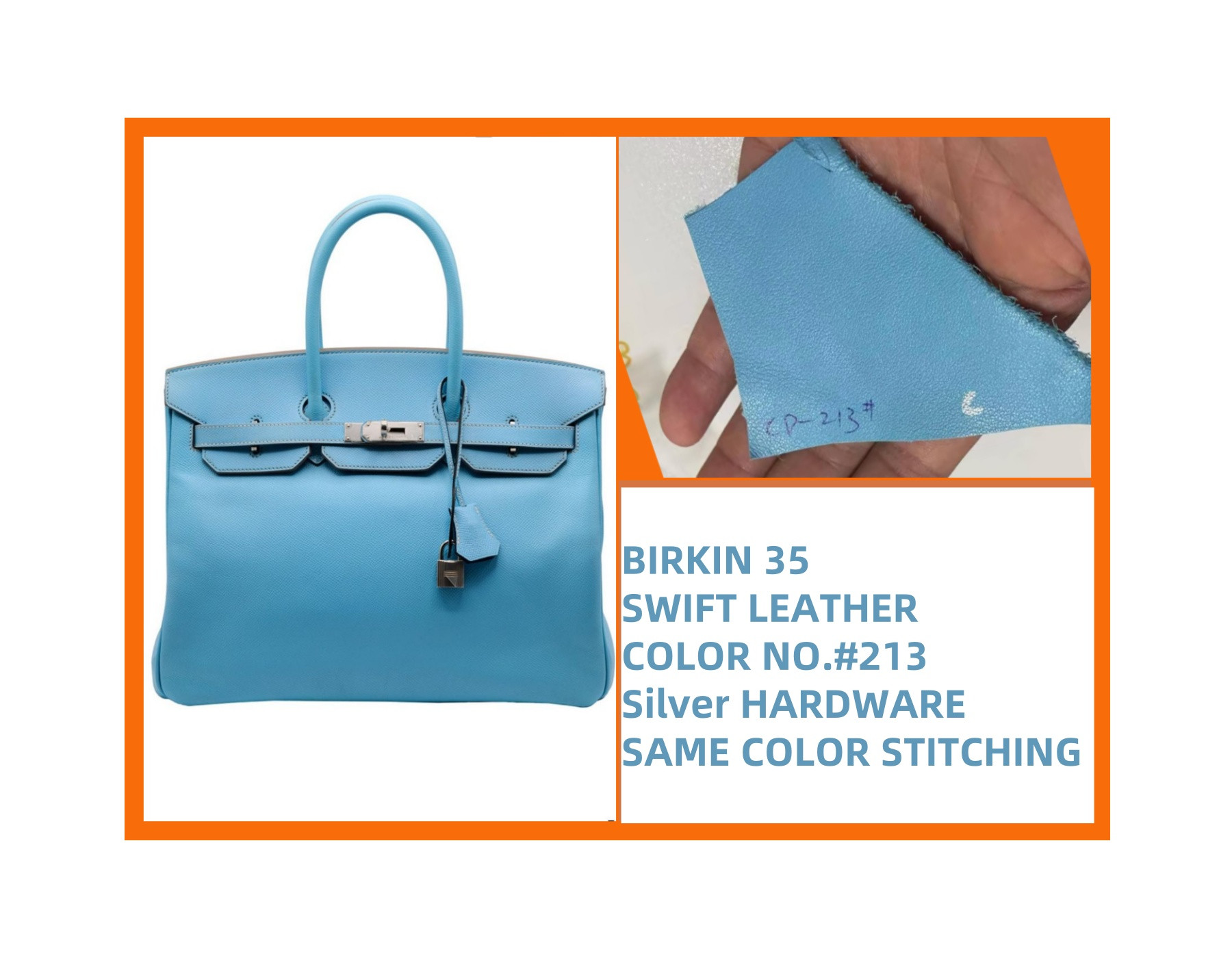 h**mes birkin 25 30 35 40 swift leather (cusT0mized, no exchange no return, about 20 days)
