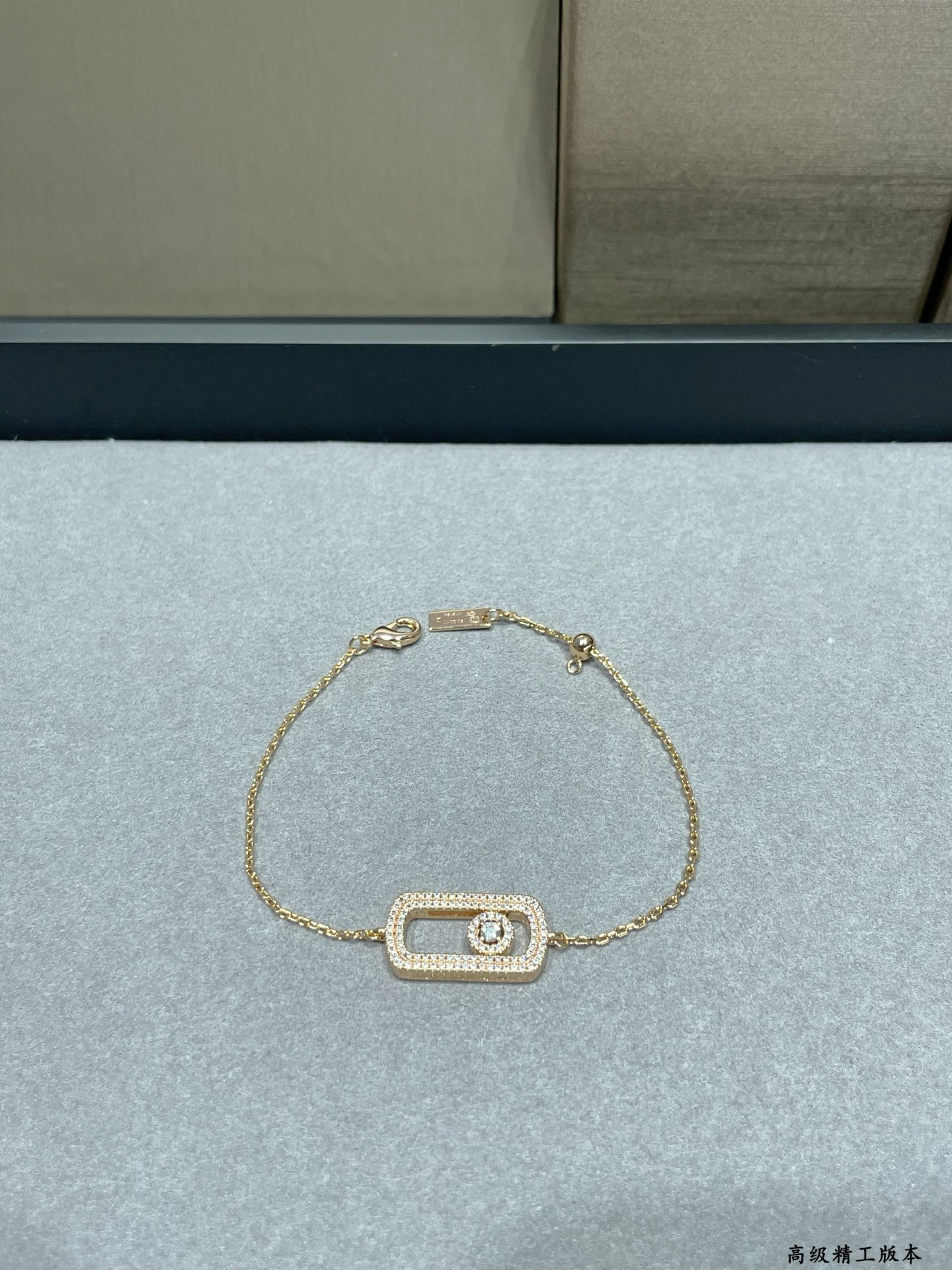 Mes1kaa large full di*m*nd bracelet