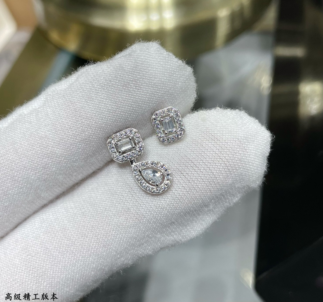 Mes1kaa ab style drop ice cube stud earrings