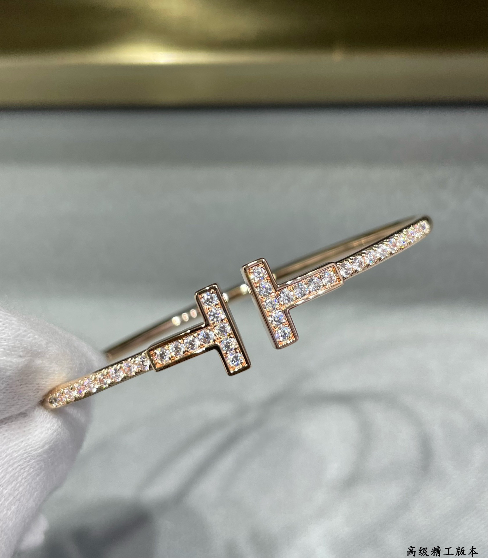 t*f*ny & co. double t Di*m*nd half bracelet