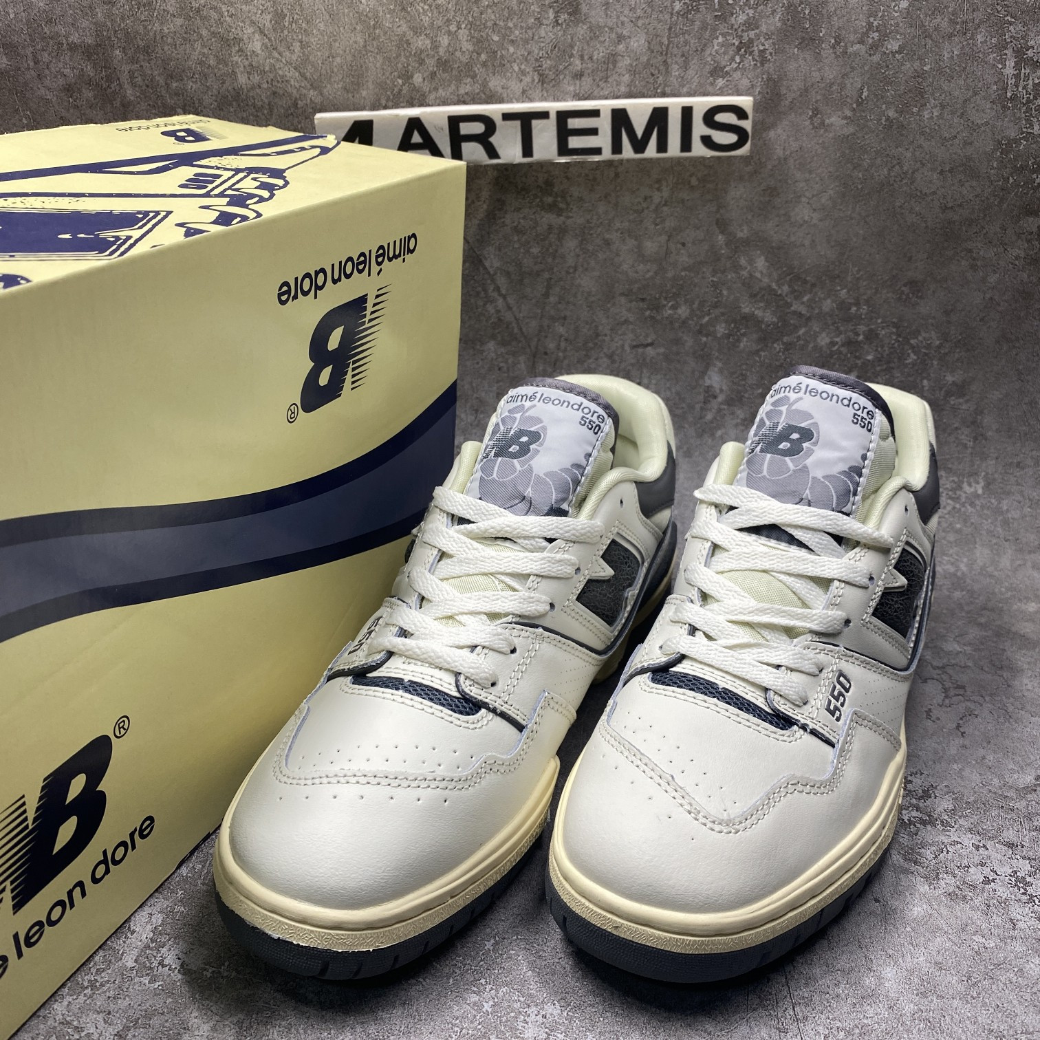 new Ba1an*e 550 aime leon dore white grey