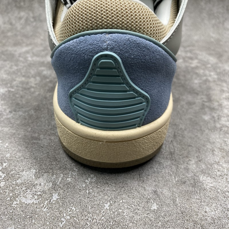 Lanu1n leather curb light blue gum