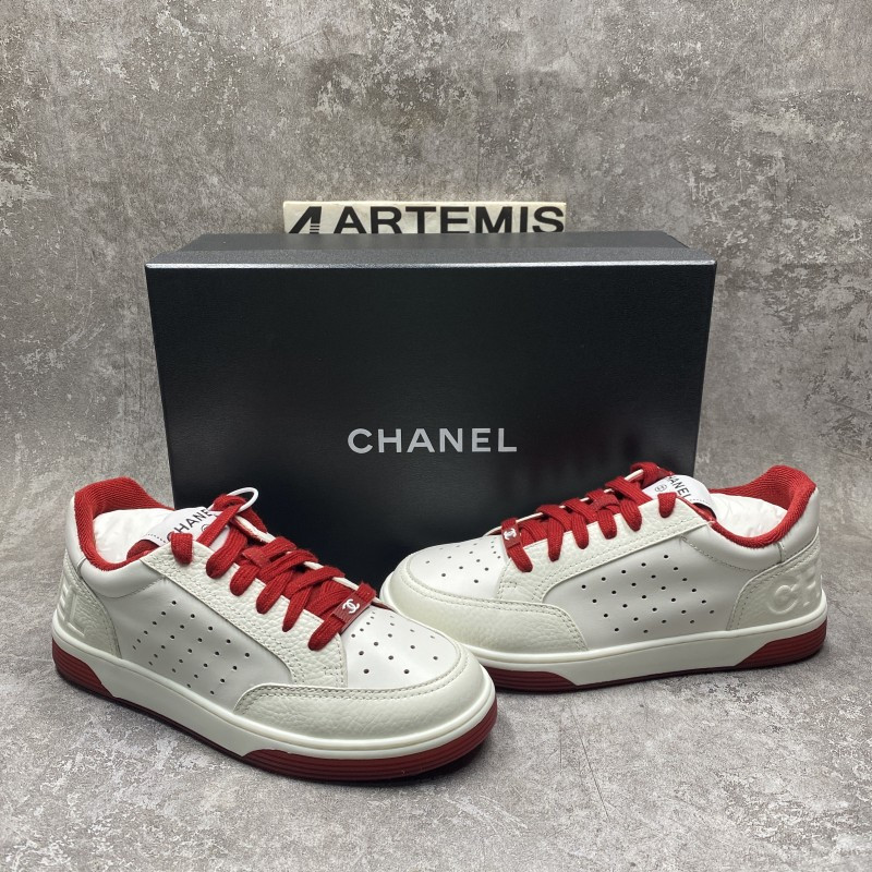 Ch*el 22p trainer white dark red