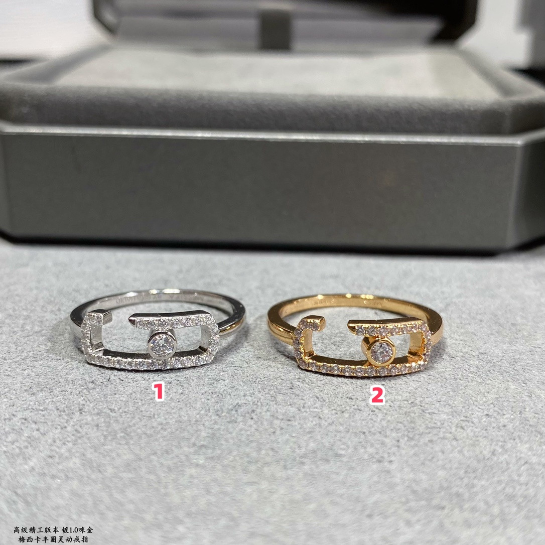 Mes1kaa half circle moving ring