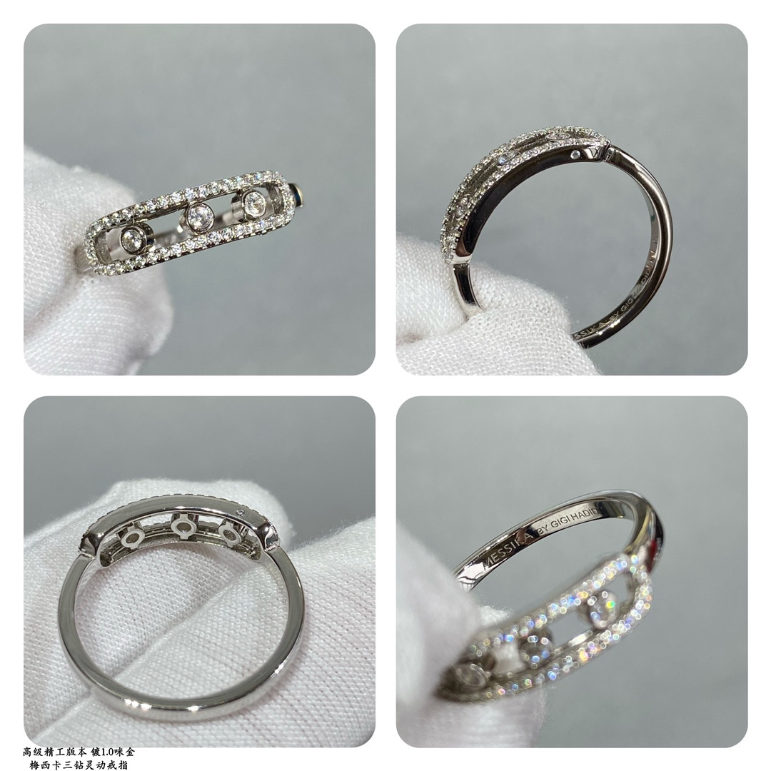Mes1kaa three di*m*nd moving ring